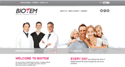 Desktop Screenshot of biotemdental.com