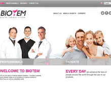 Tablet Screenshot of biotemdental.com